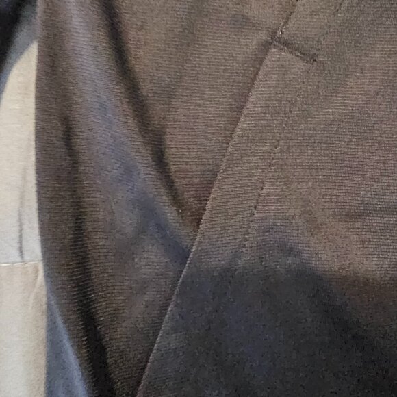 adidas 3 Stripe Essentials Black And White Full Zip Jacket, Med. - Picture 4 of 5